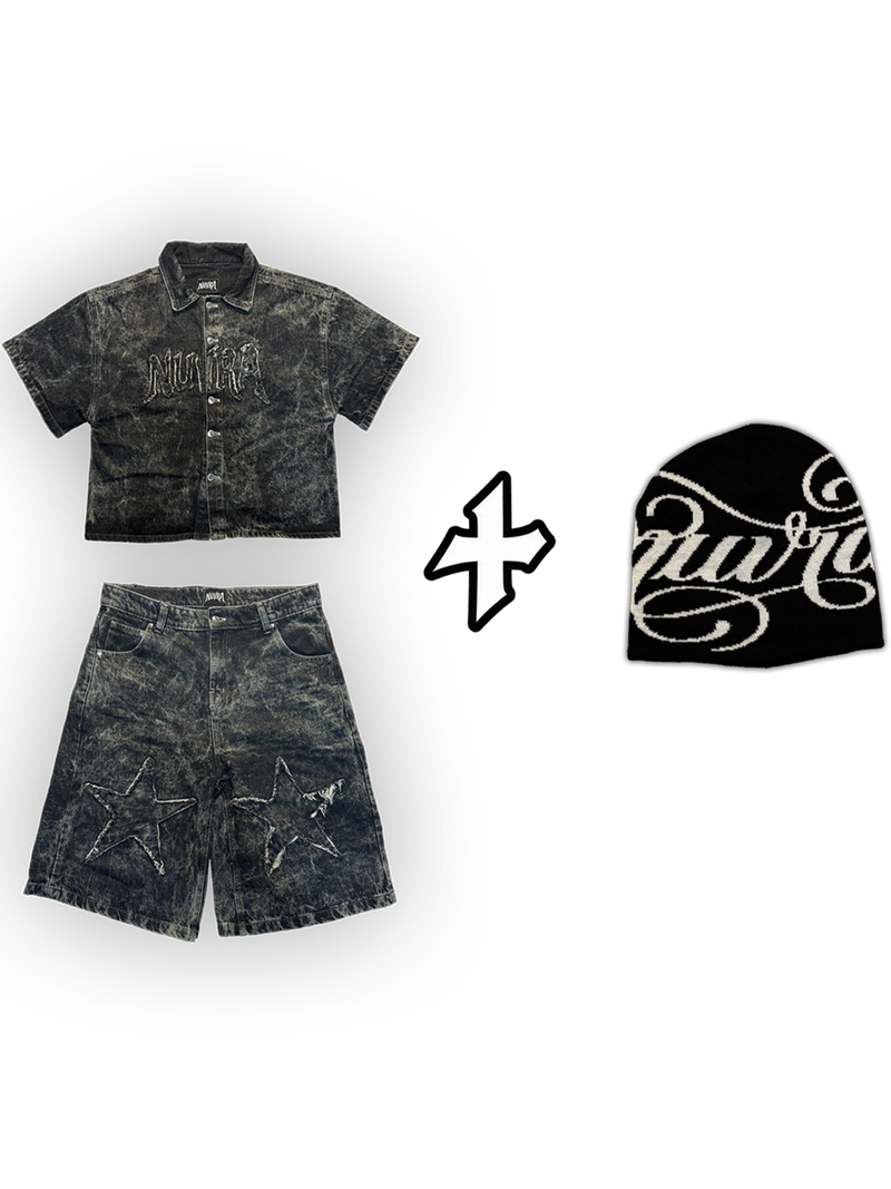 Denim set REBAJADO + beanie GRATIS